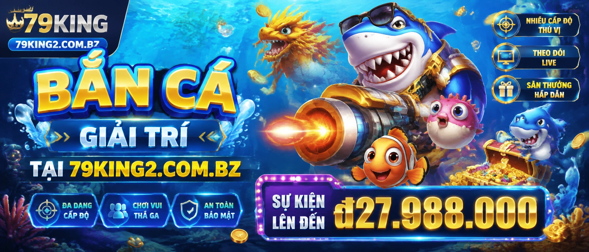 Bắn Cá 3D - game bắn cá đồ họa 3D