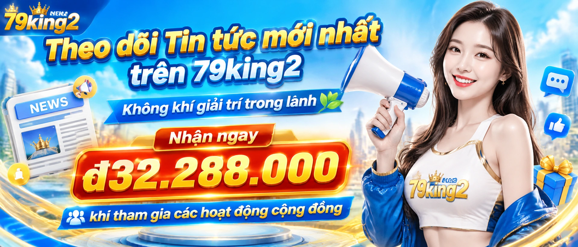 Ảnh cập nhật tin tức 79KING2 về ưu đãi và thông báo nền tảng