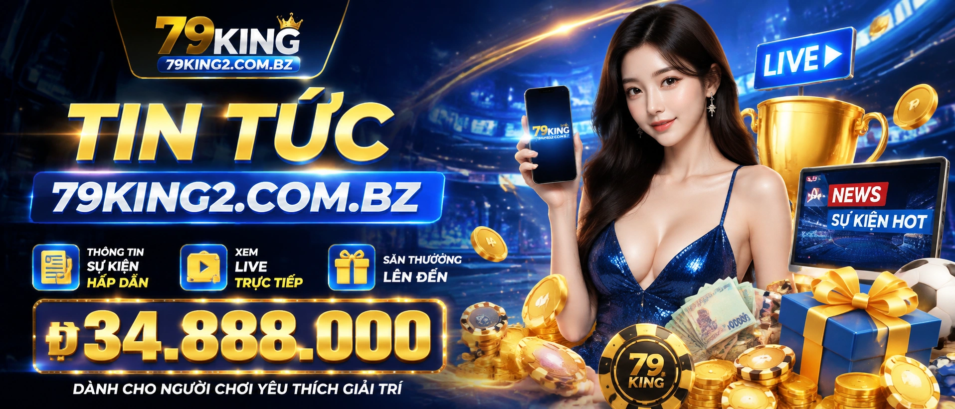 Ảnh giao diện tin tức 79KING2 hiển thị nội dung VIP và thông báo nhanh